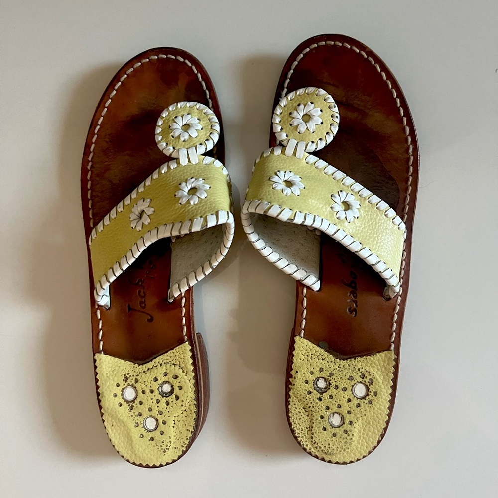 Jack Rogers yellow sandals